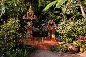 The traditional 'House of the Spirit'. Every Thai house has a house of spirits made for the spirit of the land, it calms the spirit and assure good blessings for the owner of the house. 